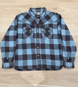 The Flat Head Heavy Flannel Teal Size 42